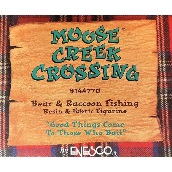 Enesco Moose Creek Crossing “Good Things Come to Those Who Bait” 1995 #144770 - Picture 6 of 6